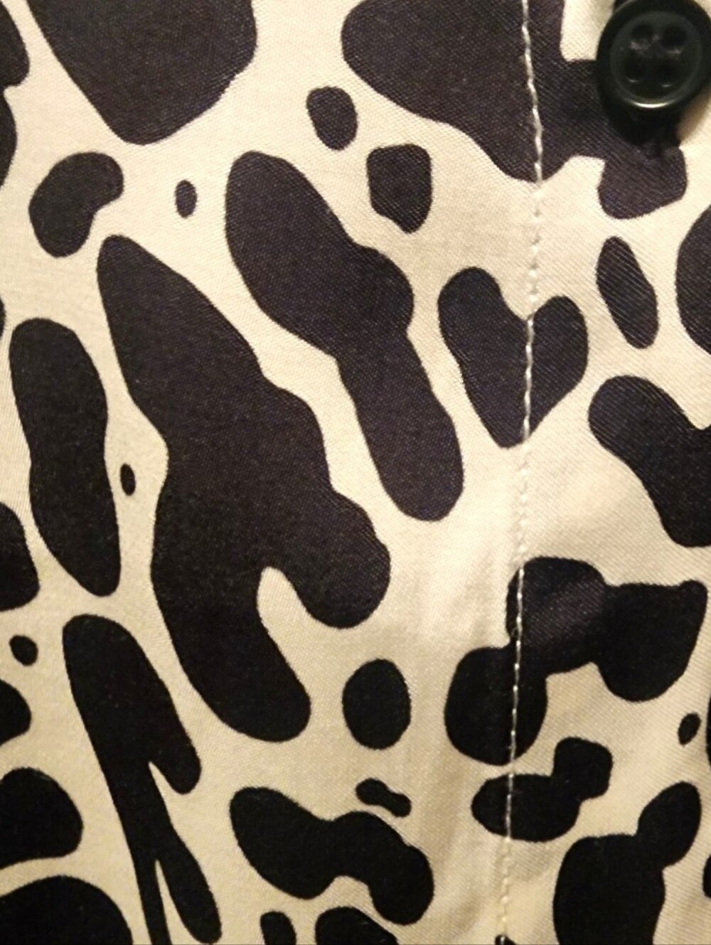 Revolve Lita By Ciara Viscose Black & White Cheetah Print Shirt - Picture 9 of 11